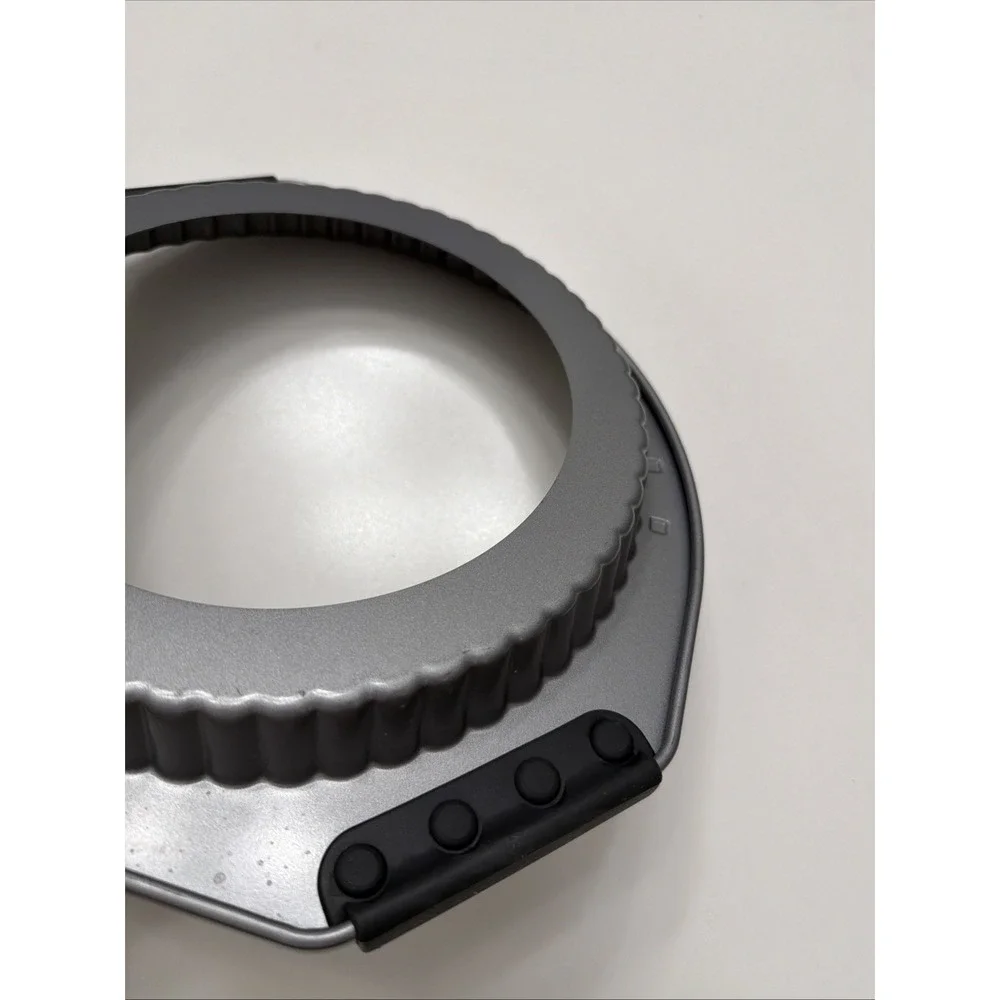 Anolon Tart Quiche Pan Replacement Outer Ring Cradle Silicone Handles Gray. 5266